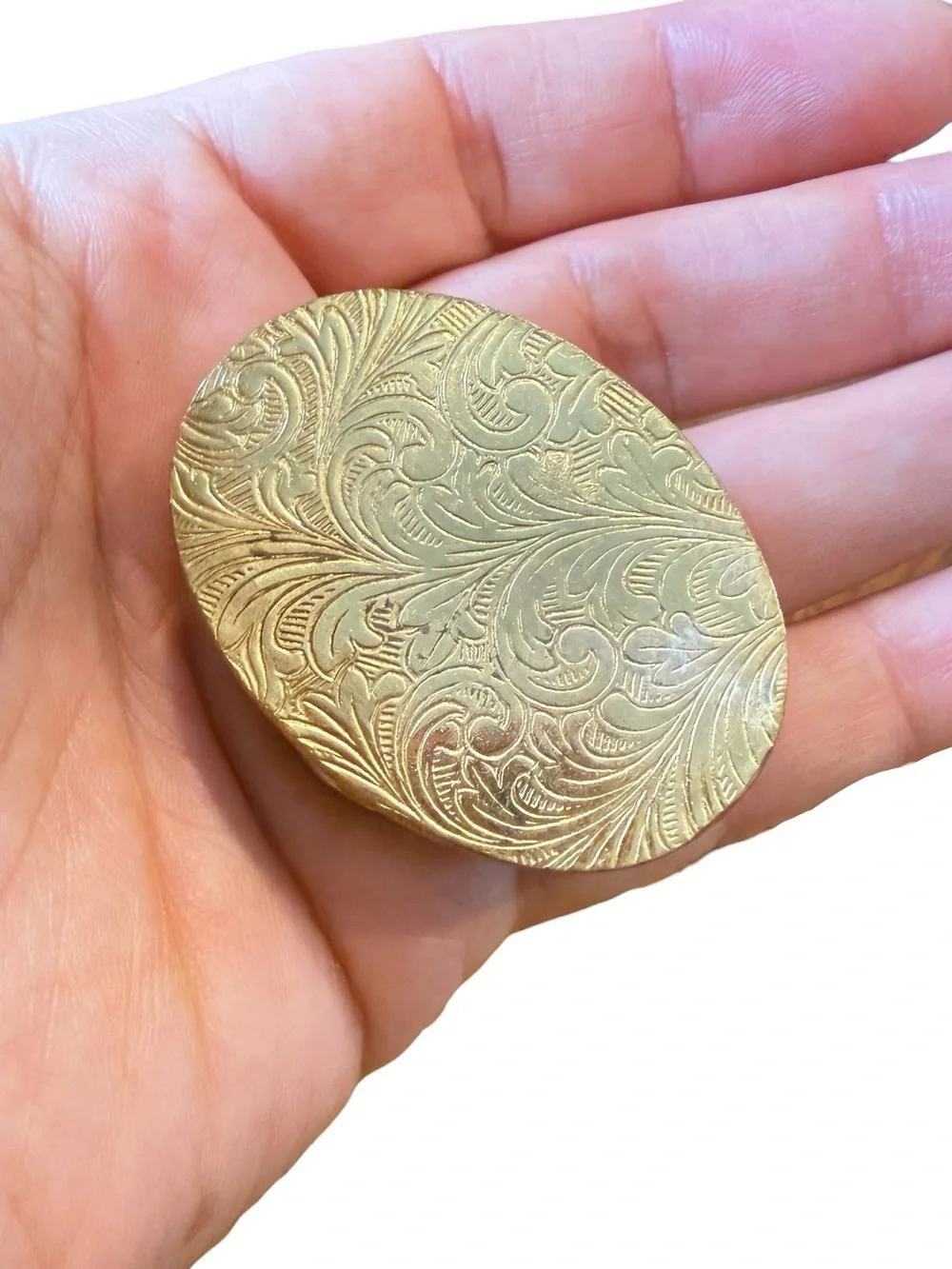 Vintage Italian Cherub Trinket Box / Pill Box – Made in Italy